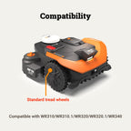 Robotic Lawn Mower Standard Wheels, Universal Standard Duty Wheels for Vision Cloud