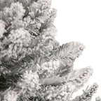 6' Flocked North River Pine Pencil Artificial Christmas Tree, Unlit