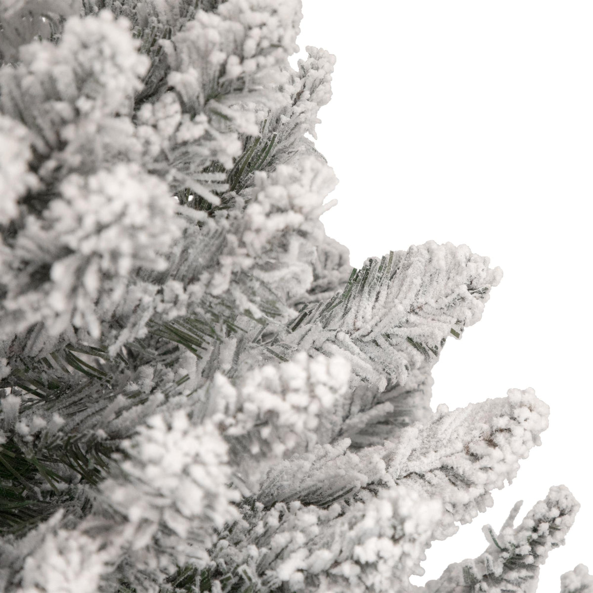 6' Flocked North River Pine Pencil Artificial Christmas Tree, Unlit