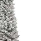 6' Flocked North River Pine Pencil Artificial Christmas Tree, Unlit