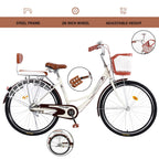 26 Inch 1 Speed Classic Retro Style Bike With Basket And Seat,  Cruiser Bike, Cruiser Bikes