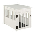 BarkPet Crate End Table - White Finish