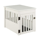 BarkPet Crate End Table - White Finish
