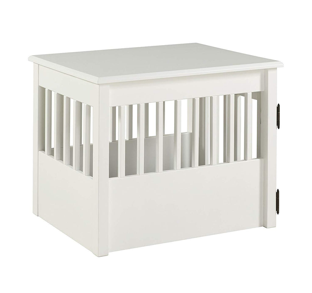 BarkPet Crate End Table - White Finish