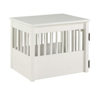 BarkPet Crate End Table - White Finish