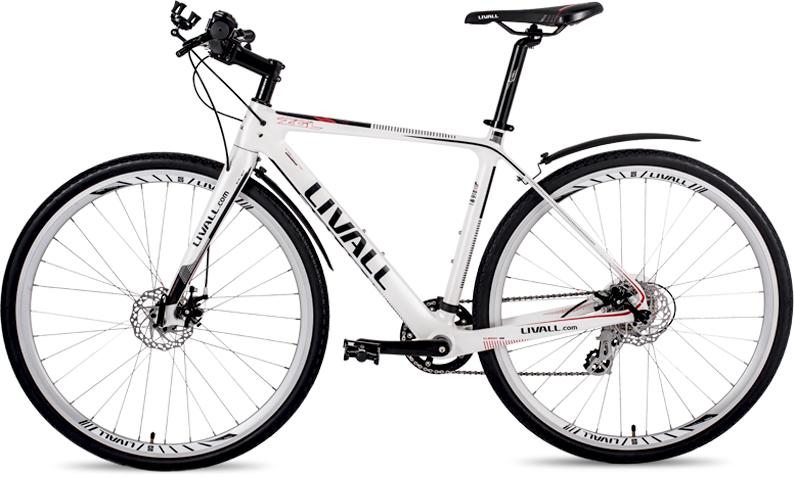 Livall O2 Alps 8Sp Smart Road Bike Bicycle Outdoor Sport &amp; Recreation - Medium, White (51.5CM)
