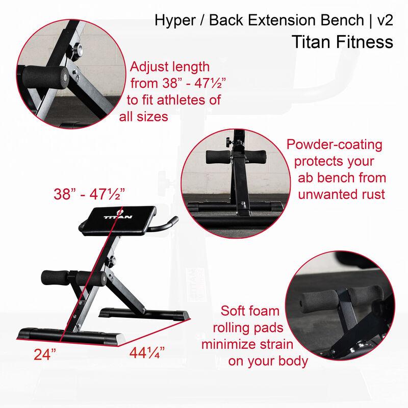 Fitness Hyper Back Extension Bench, Rated 250 LB, Specialty Upper Body Workout GaraGym Bench