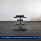 Fitness Hyper Back Extension Bench, Rated 250 LB, Specialty Upper Body Workout GaraGym Bench