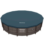 15125 16ft x 48in Power Steel Round Frame Above Ground Pool Set &amp; Pump