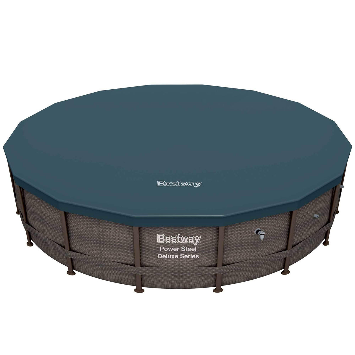 15125 16ft x 48in Power Steel Round Frame Above Ground Pool Set &amp; Pump