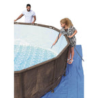 15125 16ft x 48in Power Steel Round Frame Above Ground Pool Set &amp; Pump