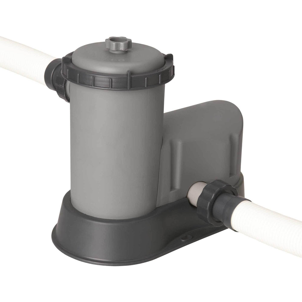 15125 16ft x 48in Power Steel Round Frame Above Ground Pool Set &amp; Pump