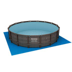 15125 16ft x 48in Power Steel Round Frame Above Ground Pool Set &amp; Pump