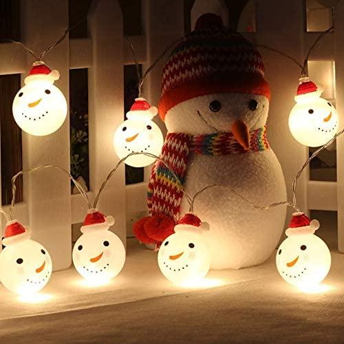 JJKFQ Christmas Tree Decorations Christmas Ornaments Christmas Decorations for Home Year Snowman Lamp Christmas Decor