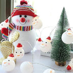 JJKFQ Christmas Tree Decorations Christmas Ornaments Christmas Decorations for Home Year Snowman Lamp Christmas Decor