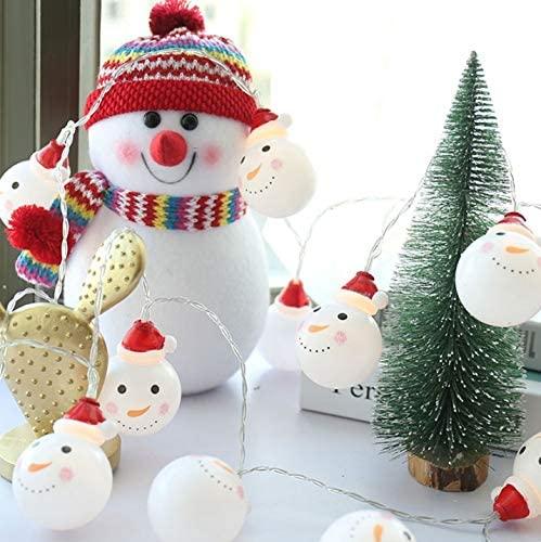 JJKFQ Christmas Tree Decorations Christmas Ornaments Christmas Decorations for Home Year Snowman Lamp Christmas Decor