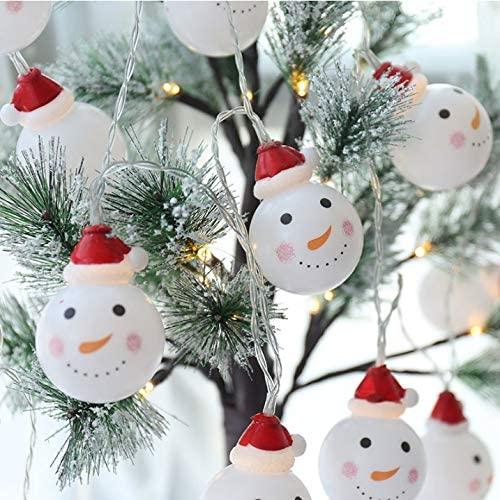 JJKFQ Christmas Tree Decorations Christmas Ornaments Christmas Decorations for Home Year Snowman Lamp Christmas Decor