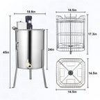 qudeisb honey extractor,4 frame honey extractor electric stainless steel honey extractor equipment,beekeeping extraction apiary centrifuge equipment