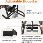 Kicode Power Tower with Bench Pull Up Bar Dip Station, Home Gym Exercise Tower Stand, Strength Training Multi-Function Fitness Equipment