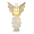60 in. 140-Lights Gold/White Outdoor Lighted Angel