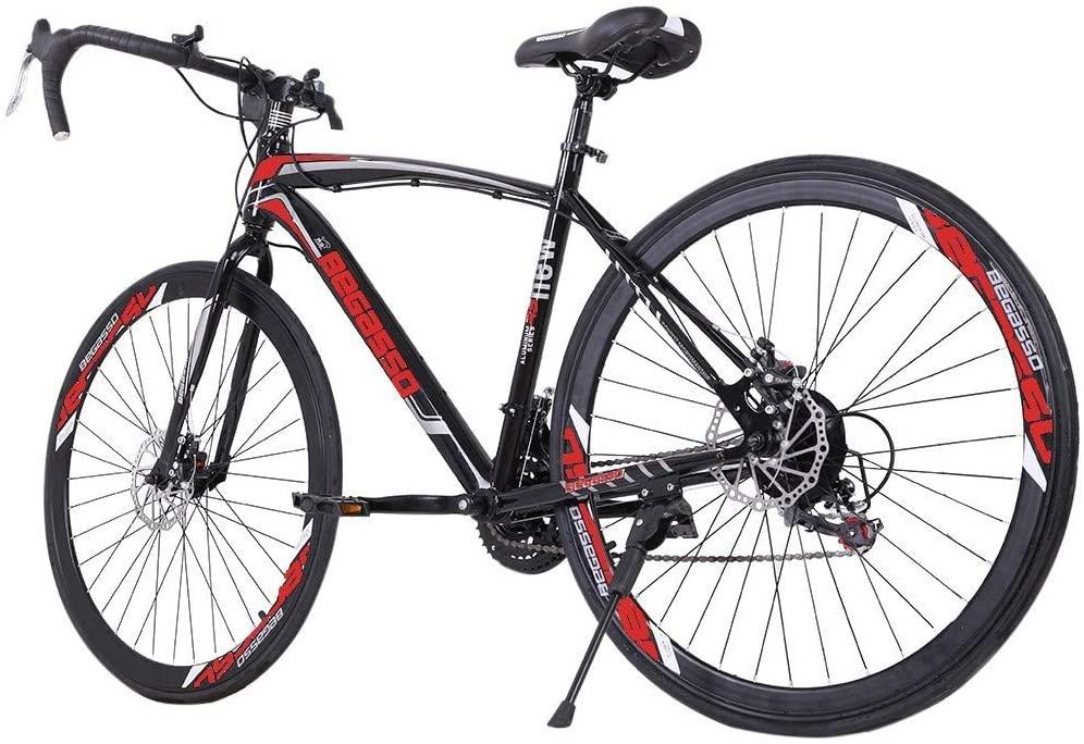 HTNBO Road Bike 700C Wheels 21 Speed Disc Brake Bicycle