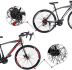 HTNBO Road Bike 700C Wheels 21 Speed Disc Brake Bicycle