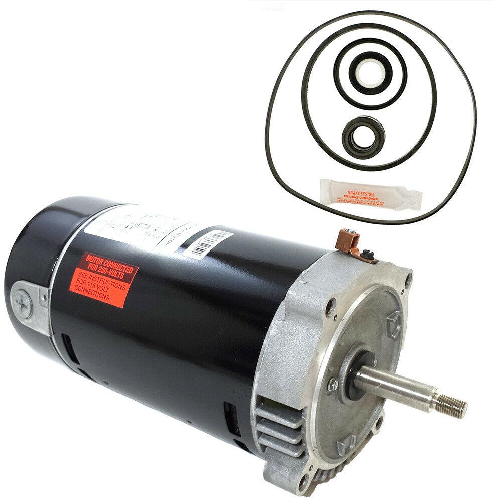 hayward max-flo .75hp sp2800x7 motor kit ao smith ust1072 w/ go-kit-1