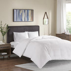Comfort Classics Classic 300 Thread Count White Cotton Comforter, Full/Queen