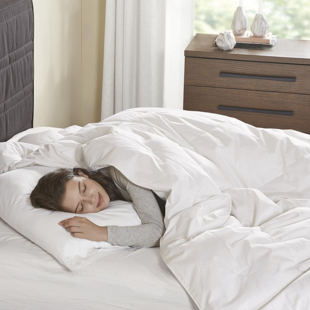 Comfort Classics Classic 300 Thread Count White Cotton Comforter, Full/Queen