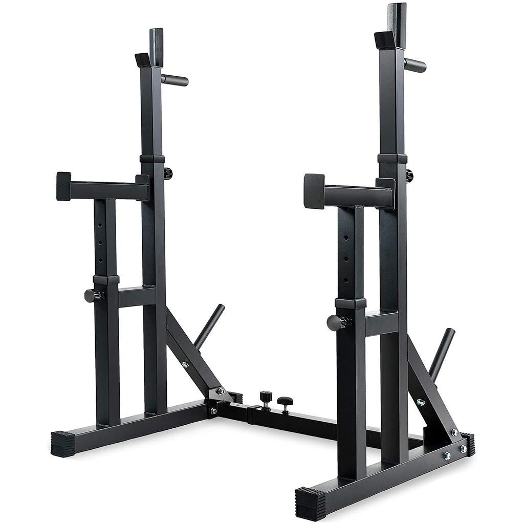Yotoy Adjustable Squat Rack Stands Multifunction Barbell Bench Press Dipping Station
