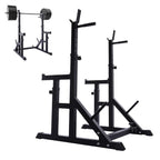 Yotoy Adjustable Squat Rack Stands Multifunction Barbell Bench Press Dipping Station