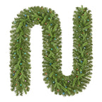 9 ft Prelit Twinkly Swiss Mountain Garland