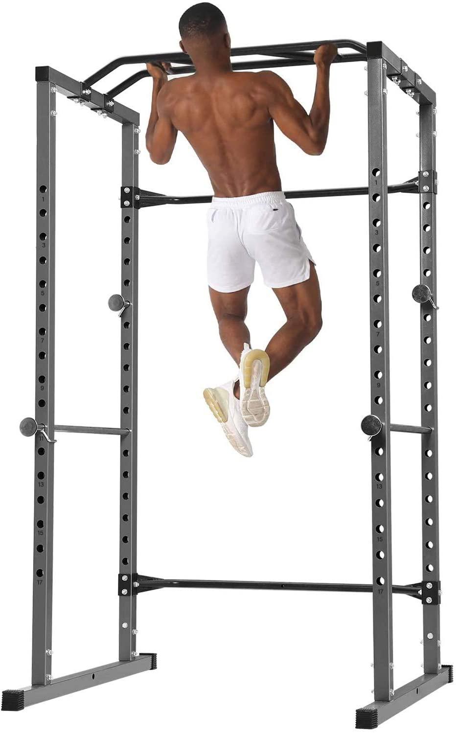 KICODE Squat Rack Multifunction Barbell Bench Press Stand Weight Plate Rack Full Boday
