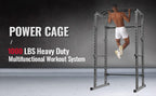 KICODE Squat Rack Multifunction Barbell Bench Press Stand Weight Plate Rack Full Boday