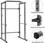 KICODE Squat Rack Multifunction Barbell Bench Press Stand Weight Plate Rack Full Boday