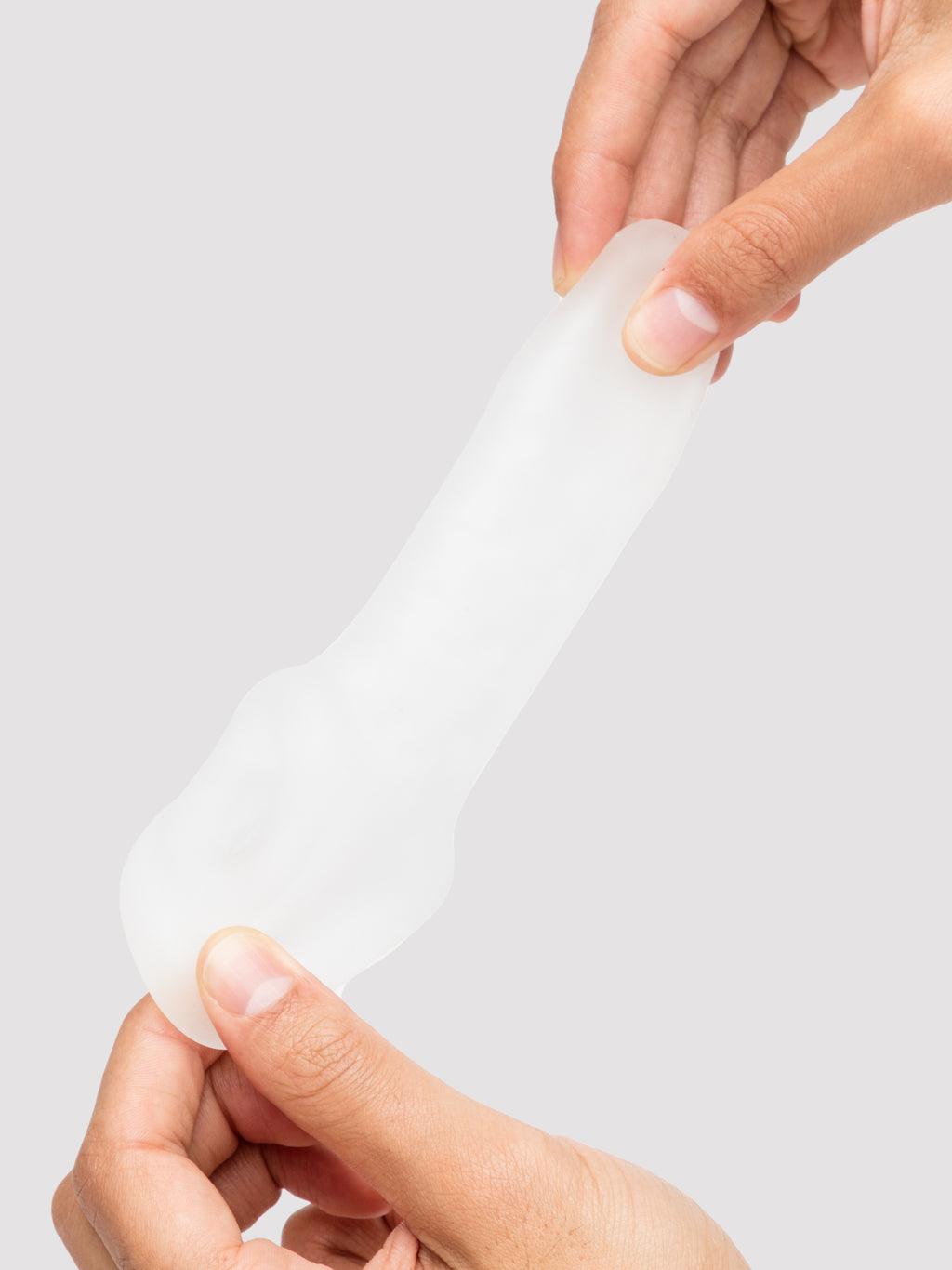 Perfect Fit Fat Boy Ultra Thin 4 Inch Penis Extender Sleeve with Ball Loop, Clear