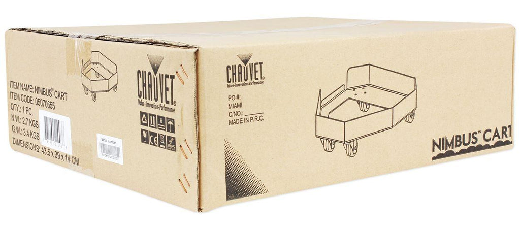 Chauvet DJ Nimbus Plug/Play Dry Ice Fog Machine+Multi-Level Control+Rolling Cart