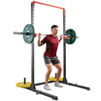 Sunny Health &amp; Fitness Essential 800-lb High Capacity Power Rack Cawith Weight Plate Stora&amp; Adjustable J-Hooks - SF-XF920063
