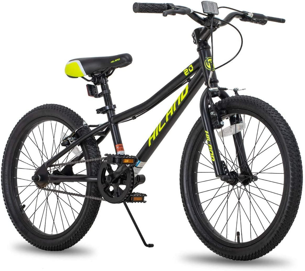 Hiland 20 inch Kids Mountain Bike for Boys, Girls with Dual Handbrakes, Kick Stand 5 Colors