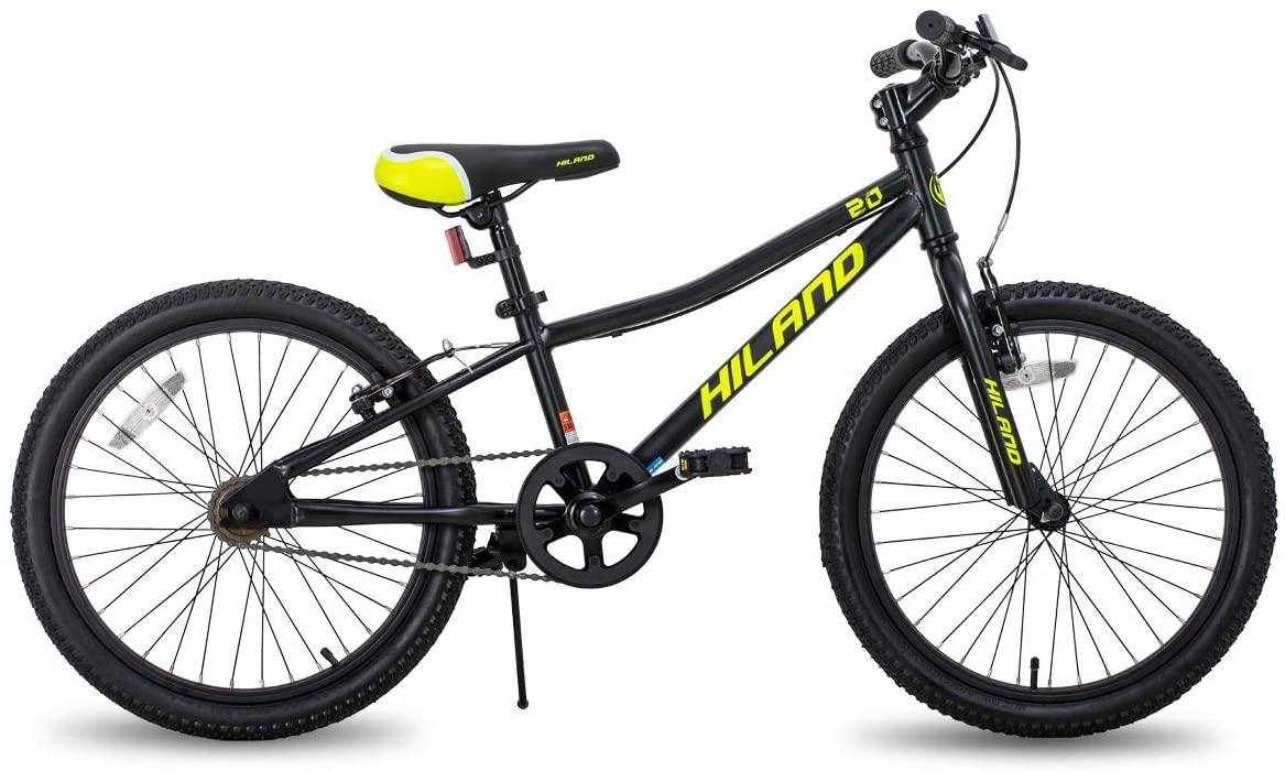 Hiland 20 inch Kids Mountain Bike for Boys, Girls with Dual Handbrakes, Kick Stand 5 Colors