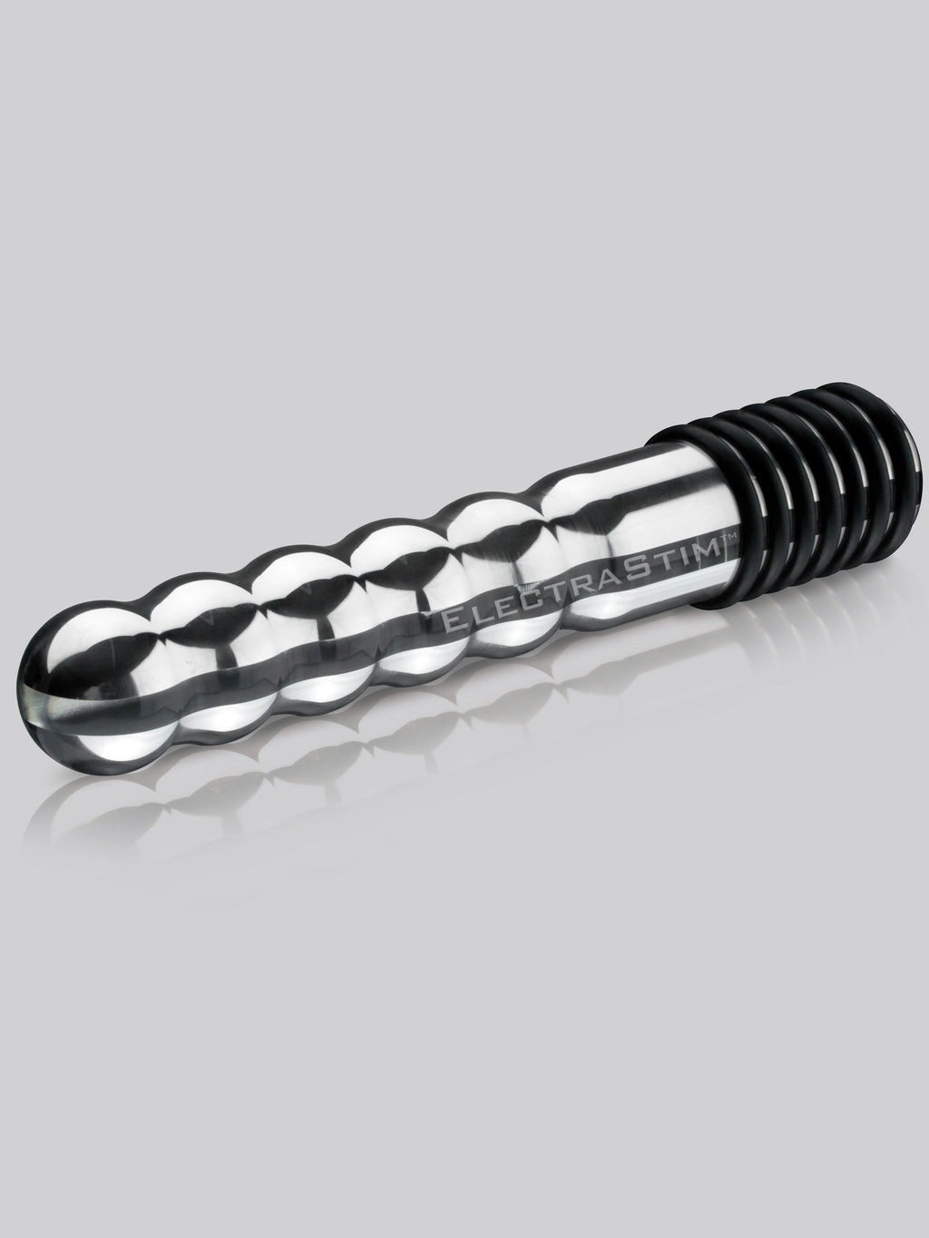 ElectraStim Bi-Polar Electrosex Wave Metal Dildo 7 Inch , Silver