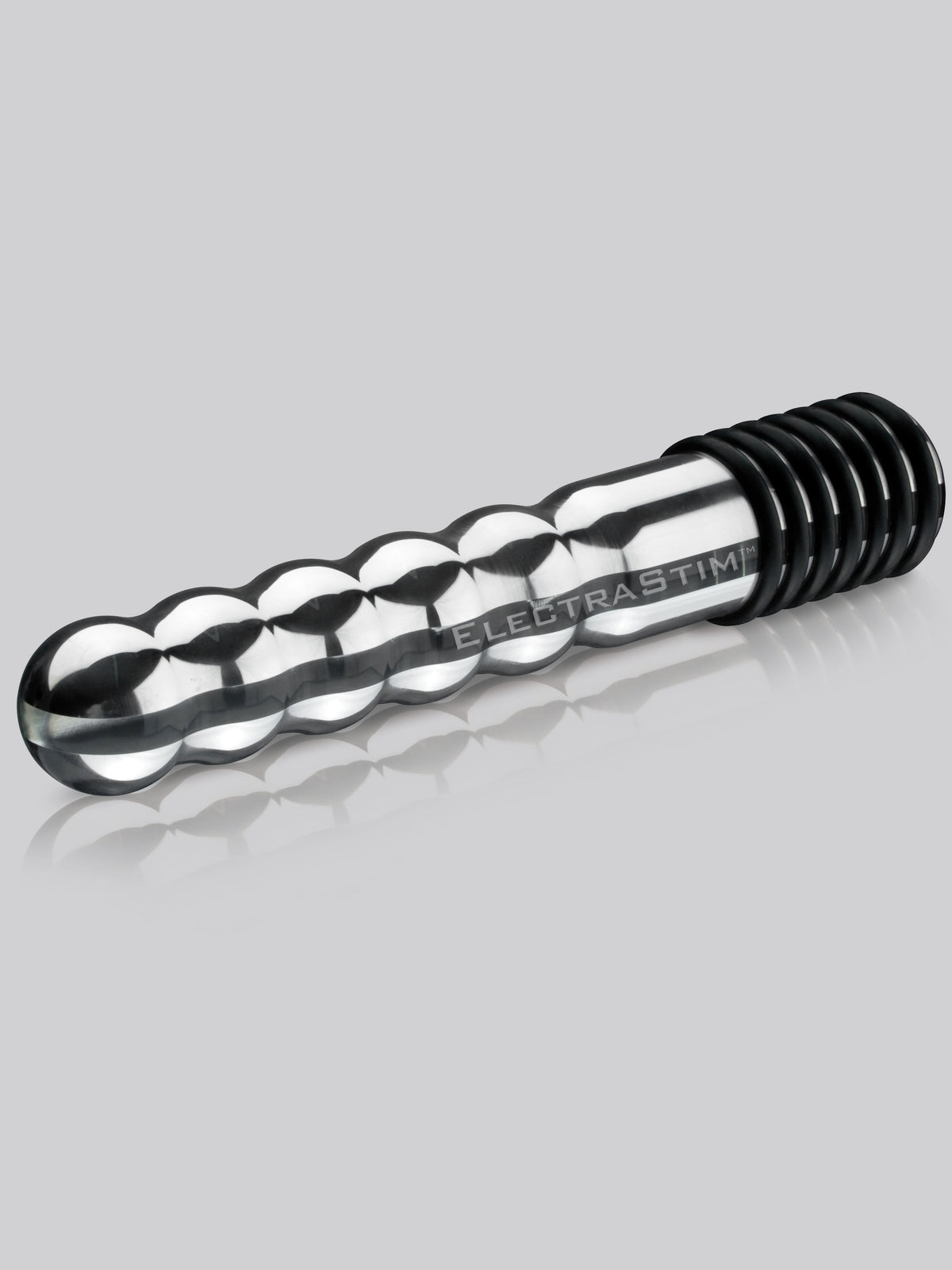 ElectraStim Bi-Polar Electrosex Wave Metal Dildo 7 Inch , Silver