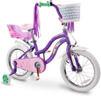 COEWSKE Kid's Bike Steel Frame Children Bicycle Little Princess Style 12-14-16-18-20 Inch with Training Wheel