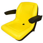 trac seats tractor seat &amp; armrests for john deere x300 x300r x304 x320 x324 x340 x350 x350r x354 x360 x370 x380 x384 x390 x394 am136044 auc11188 auc13500 mower (same day )