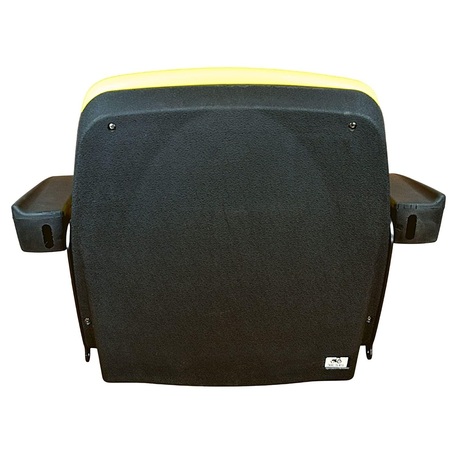 trac seats tractor seat &amp; armrests for john deere x300 x300r x304 x320 x324 x340 x350 x350r x354 x360 x370 x380 x384 x390 x394 am136044 auc11188 auc13500 mower (same day )