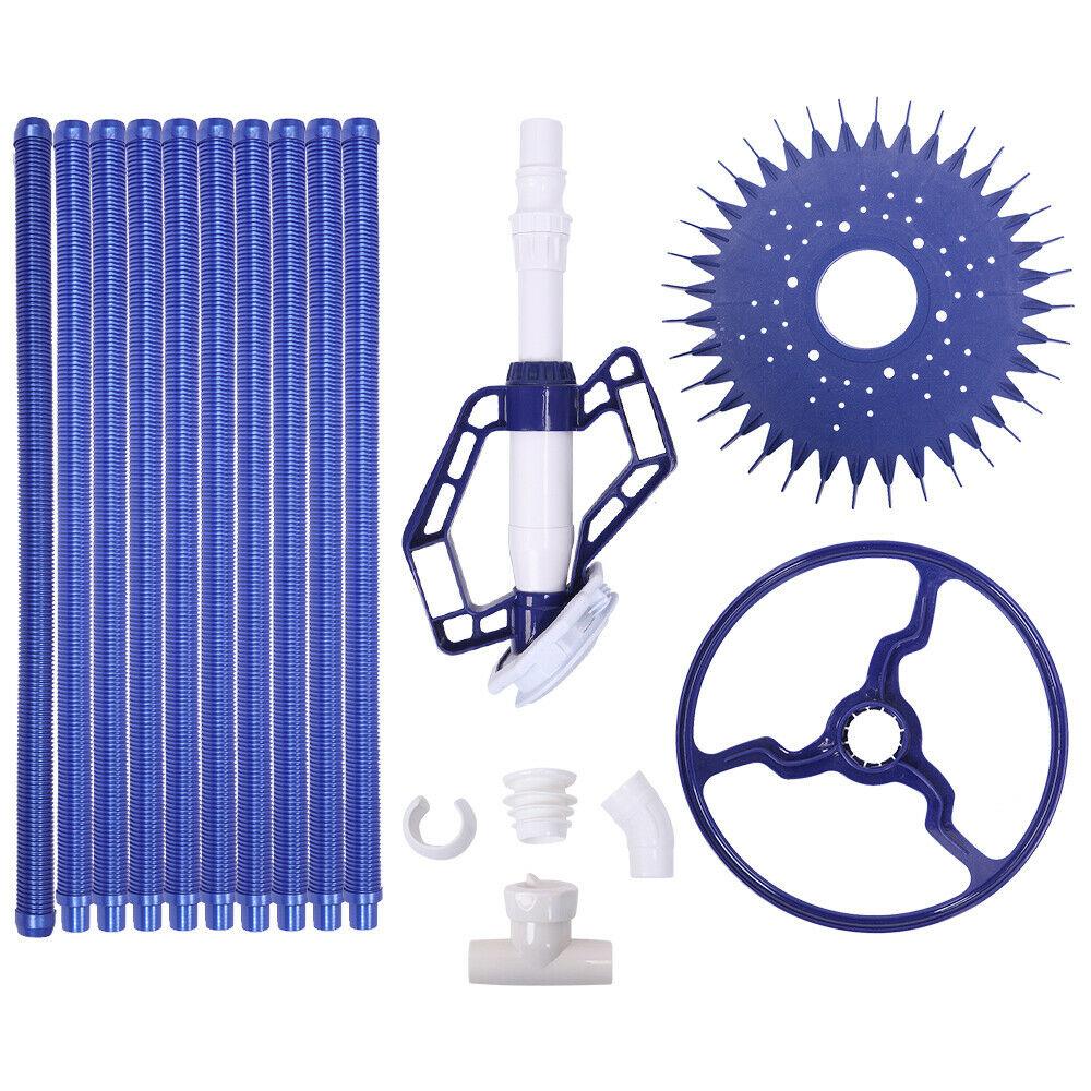 swimming pool automatic cleaner clean inground above ground pool rinser hose set