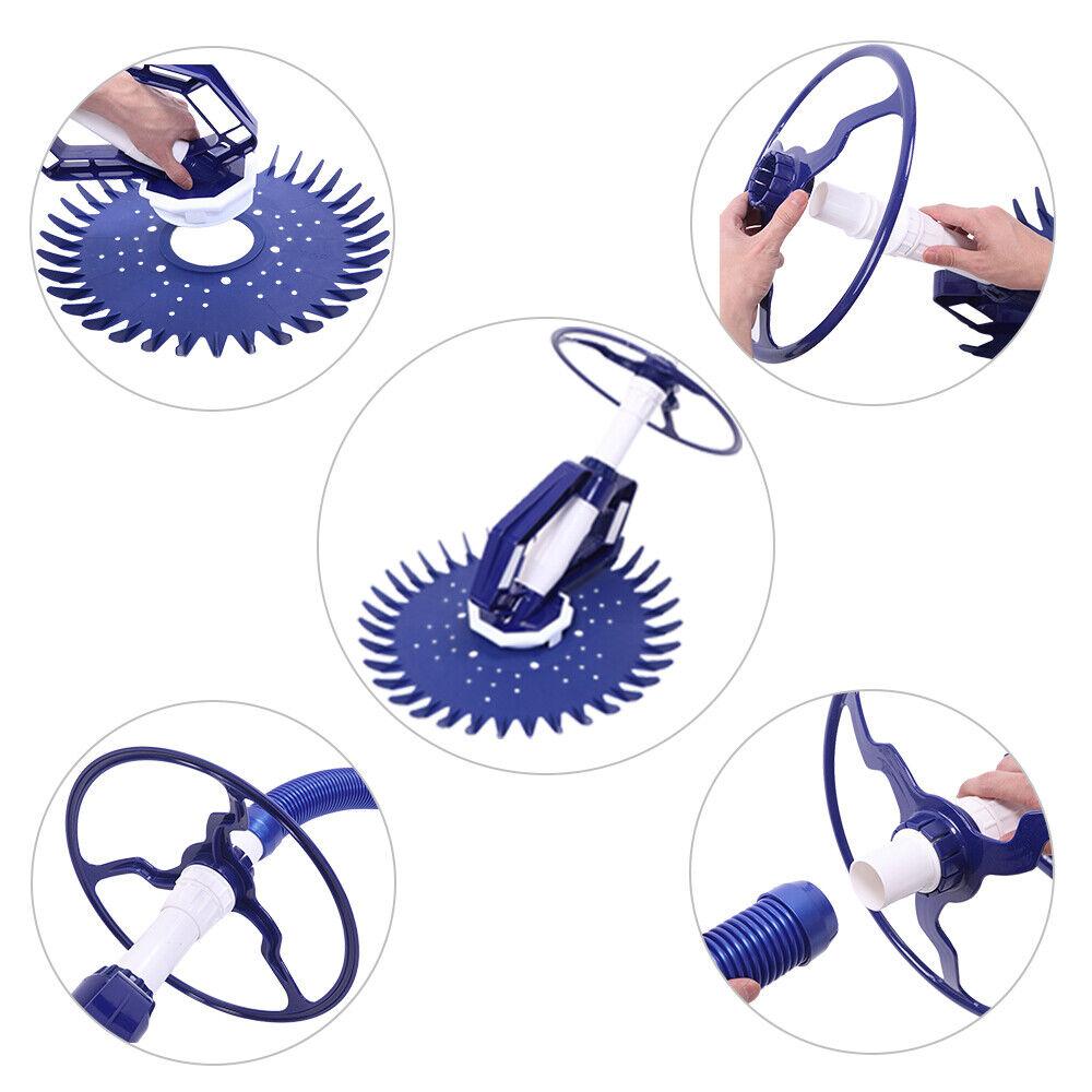 swimming pool automatic cleaner clean inground above ground pool rinser hose set