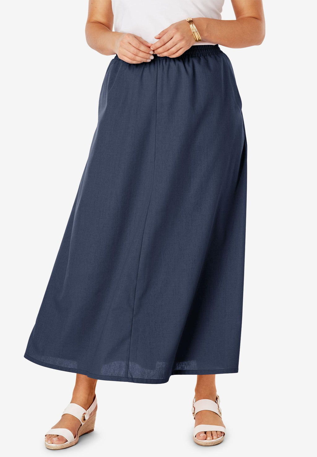 linen maxi skirt