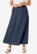 linen maxi skirt