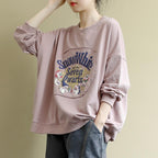 Printed All-match Casual Sweatshirt